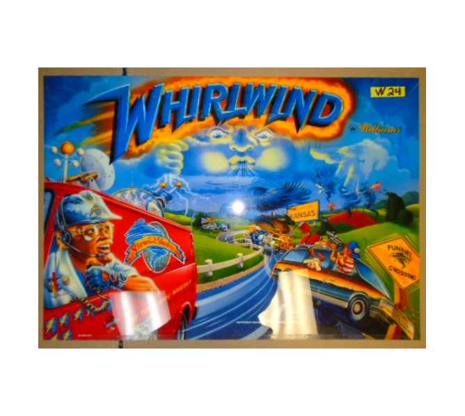 WHIRLWIND Pinball Machine Game Translite Backbox Artwork for sale 
